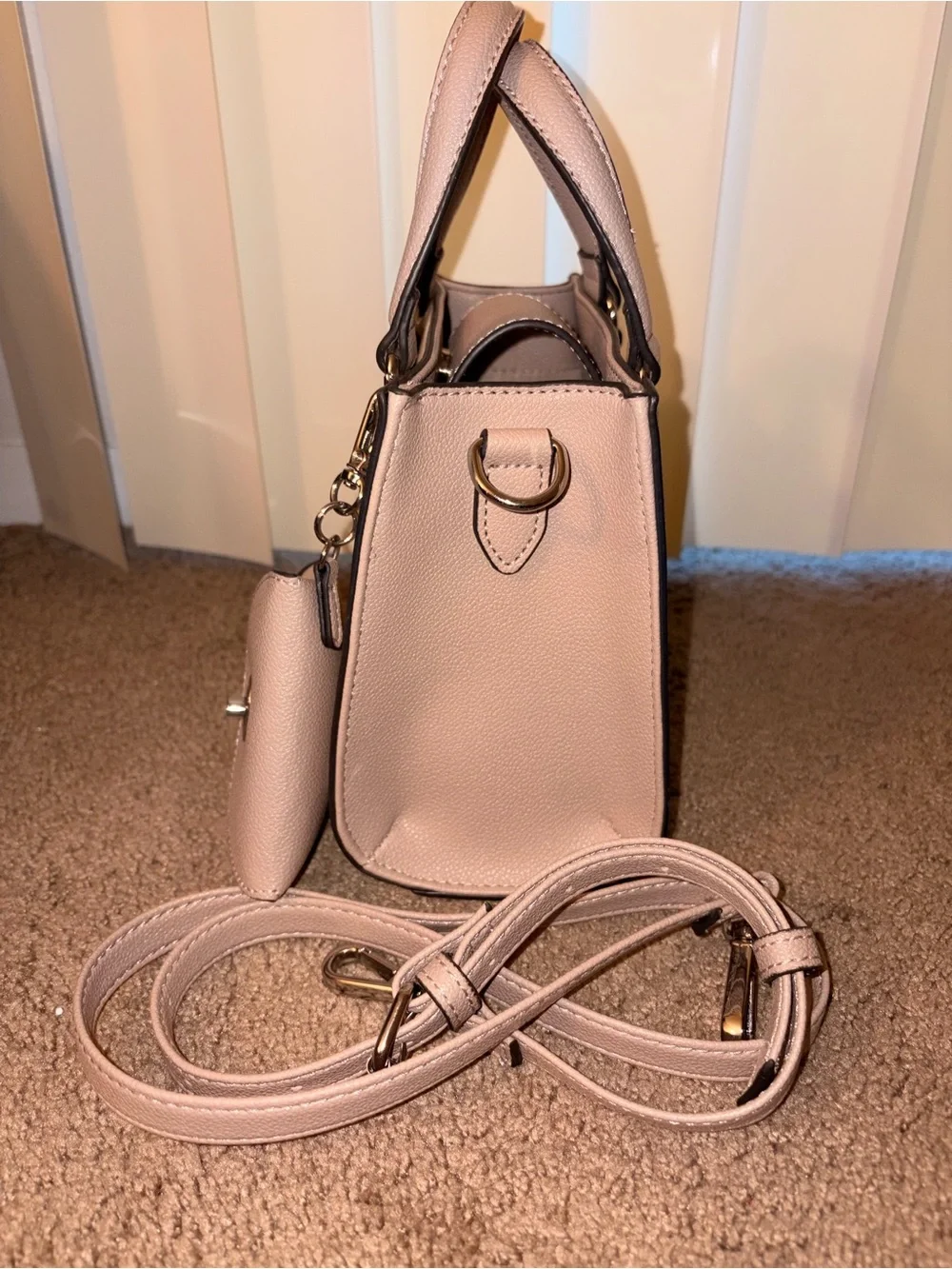 Nine West Light Blush Mini Satchel with Coin Pouch